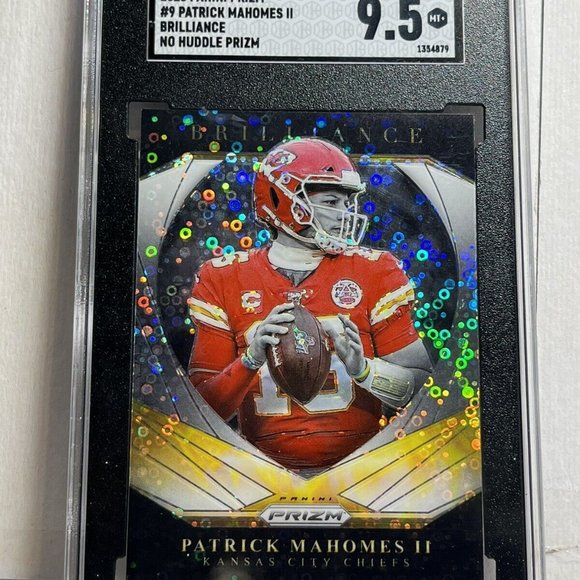 Patrick Mahomes II 2020 Panini Prizm Brilliance No Huddle SGC 9.5 Brilliance #9